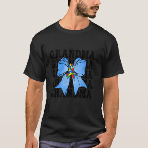 Autismus-Schleife und Puzzle-Band Oma Autismus-Bew T-Shirt