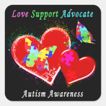 Autismus Schmetterlinge im Herzen