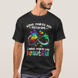 Autismus Schmetterlingsfrauen Mädchen Kinder, was T-Shirt