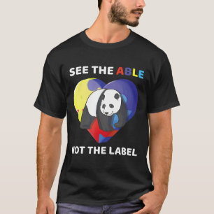 Autismus-Sehen Sie die Fähigkeit, nicht das Etiket T-Shirt
