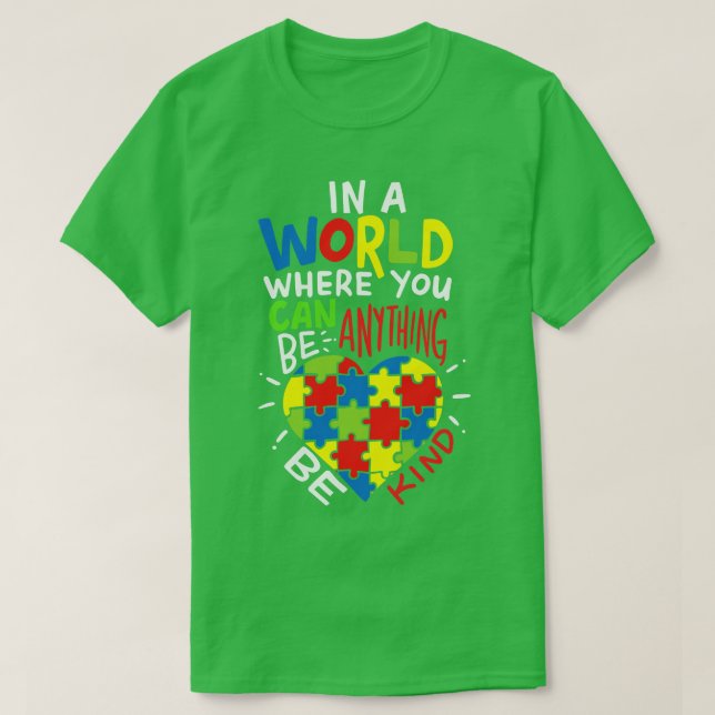 Autismus sei freundlich 2 T-Shirt (Design vorne)