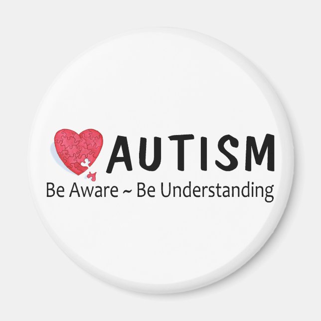 Autismus seien Sie sich bewusst Magnet (Vorne)