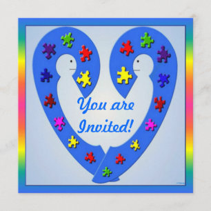 Autismus-Seminar-Einladungs-Karte Einladung