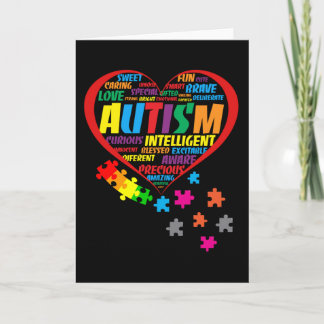Autismus Sensibilisierung Autismus Herztypografie Karte