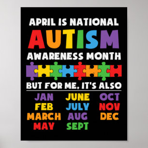 Autismus Sensibilisierung für Autismus Kids für Ma Poster
