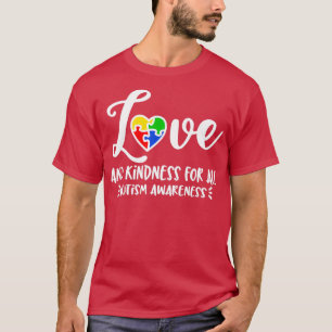 Autismus Sensibilisierung für Freundlichkeit Liebe T-Shirt