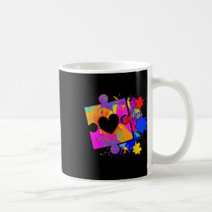 Autismus Sensibilisierung Gefärbte Krawatte Puzzle Kaffeetasse