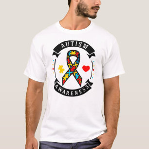 Autismus Sensibilisierung Puzzle Ribbon Autismus M T-Shirt