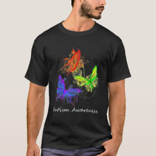 Autismus Sensibilisierung Schmetterlinge ohne Puzz T-Shirt