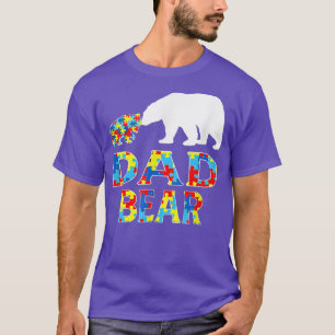 Autismus Sensibilisierung Vater Bären Unterstützun T-Shirt