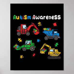 Autismus Sensibilisierungsjunge Kleinkinder Bau ex Poster
