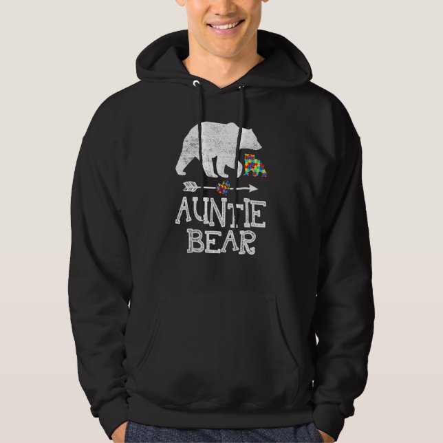 Autismus Sensibilisierungskampagne Bären Unterstüt Hoodie (Vorderseite)