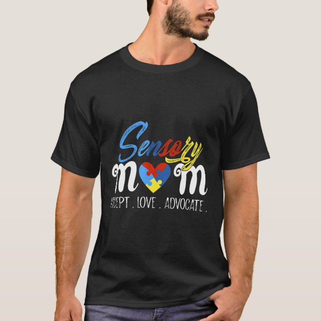 Autismus-Sensorik-Mutter  Mutter mit besonderen Be T-Shirt (Vorderseite)