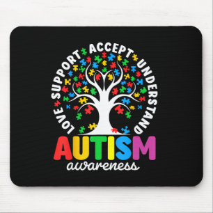 Autismus Shirt Liebe Akzeptanz Unterstützung Autis Mousepad