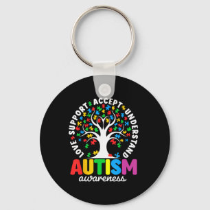 Autismus Shirt Liebe Akzeptanz Unterstützung Autis Schlüsselanhänger