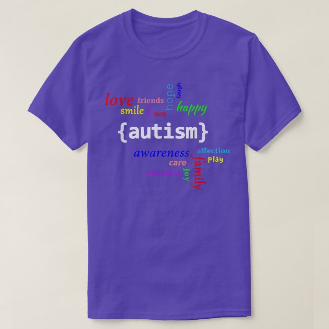 Autismus-Shirt - Shirt zur Sensibilisierung für Au (Design vorne)
