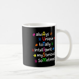 Autismus-Shirts immer einzigartig, völlig intellig Kaffeetasse