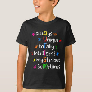 Autismus-Shirts immer einzigartig, völlig intellig T-Shirt