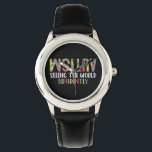 Autismus sieht die Welt anders Autismus Awarene Armbanduhr<br><div class="desc">Autismus sieht die Welt anders als das Bewusstsein für Autismus</div>