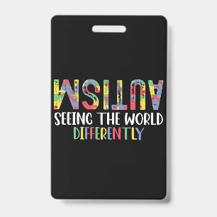 Autismus sieht die Welt anders Autismus Awarene Ausweis