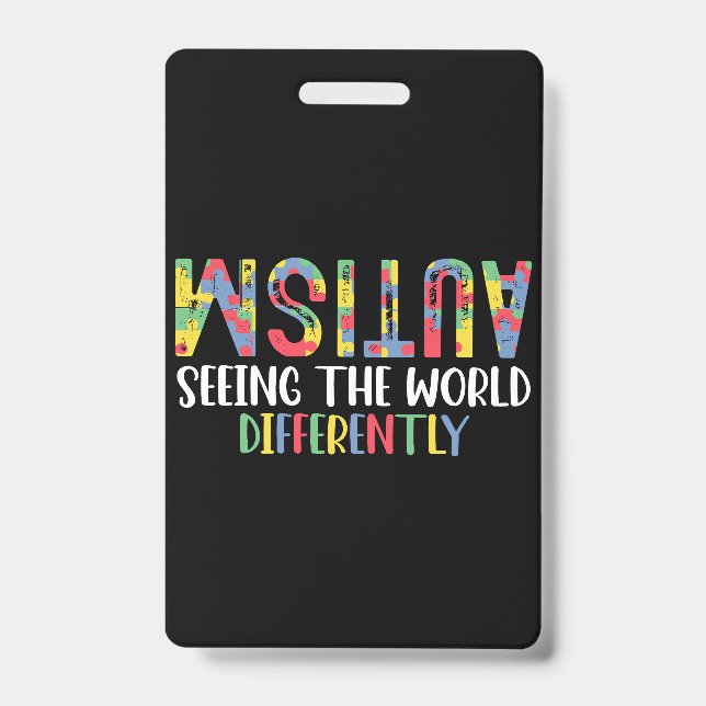 Autismus sieht die Welt anders Autismus Awarene Ausweis (Vorderseite)