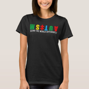 Autismus sieht die Welt anders Autismus Awarene T-Shirt