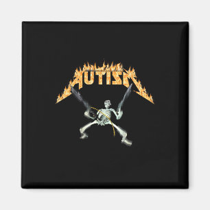 Autismus Skeleton Meme Funny Men Frauen Kinder Magnet