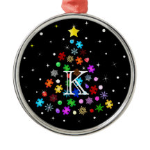 Autismus Snowflake Weihnachtsbaum