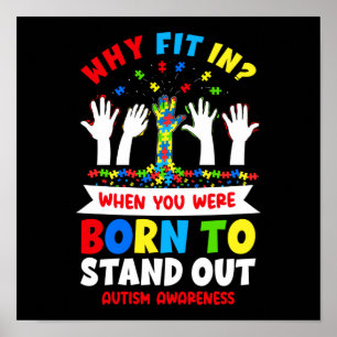 Autismus Sohn Kindertochter Sie waren Geboren zu s Poster