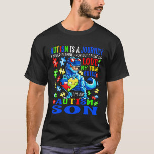 Autismus-Sohn-Reise-Zitat Autismus-Bewusstsein Din T-Shirt