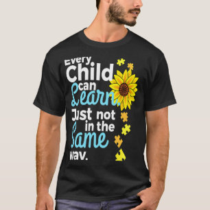 Autismus-Sonderschullehrer Sonnenblumen Frauen T-Shirt