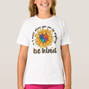 Autismus Sonnenblume ist freundlich T-Shirt
