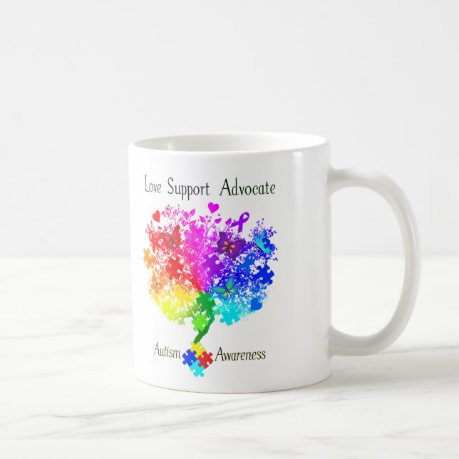 Autismus Spectrum Tree Kaffeetasse (Rechts)