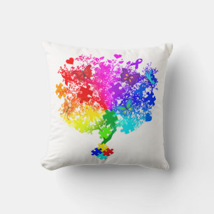 Autismus Spectrum Tree Kissen
