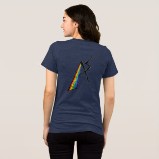 Autismus-Spektrum AS-Symbol | Moderner Regenbogen Tri-Blend Shirt