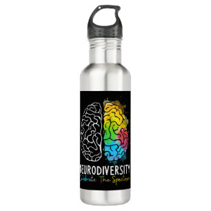 Autismus-Spektrum ASD ADHD Rainbow Br Edelstahlflasche