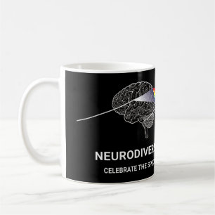 Autismus-Spektrum ASD ADHD Rainbow Br Kaffeetasse