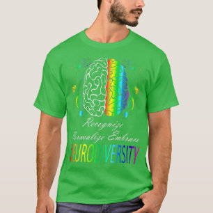 Autismus-Spektrum ASD ADHD Rainbow Br T-Shirt