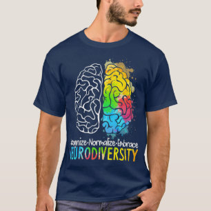 Autismus-Spektrum-ASD ADHD-Regenbogen T-Shirt