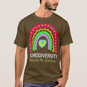 Autismus-Spektrum für Neuroleber und Regenbogen T-Shirt