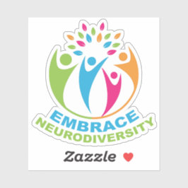 Autismus-Spektrum Neurovielfalt Niedlich farbig Aufkleber