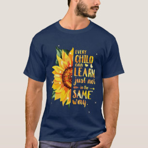 Autismus Spezielle Bildung Lehrerin Sonnenblume T-Shirt