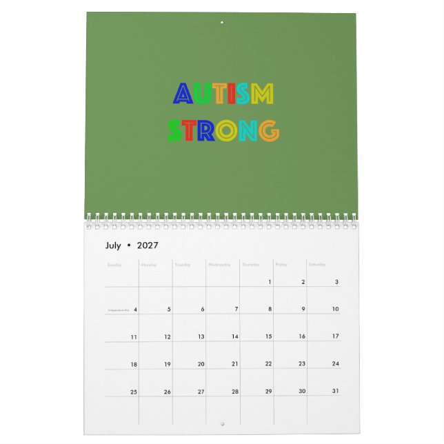 Autismus-starker Kalender (Jul 2027)