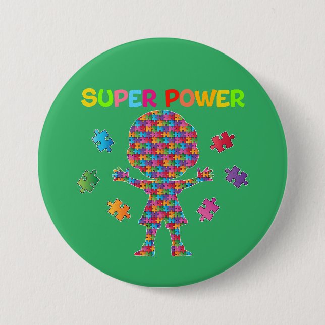 Autismus, Super Power Button (Vorderseite)