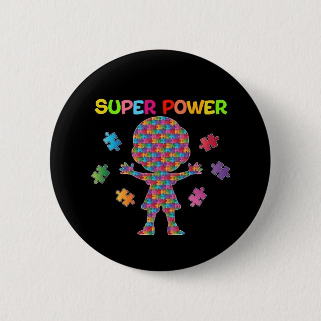 Autismus, Super Power Button (Vorderseite)