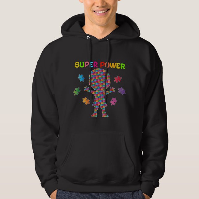 Autismus, Super-Power Hoodie (Vorderseite)