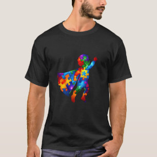 Autismus Superheld Kind Autismus-Bewusstsein T-Shirt