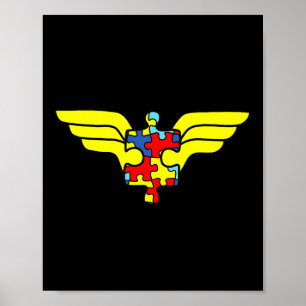 Autismus Superhero Autismus Geschenke für Kinder Poster