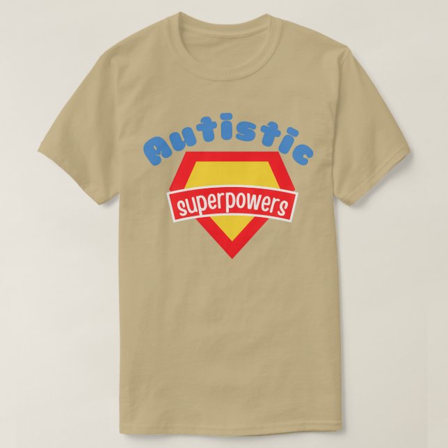 Autismus Supermächte T-Shirt (Design vorne)