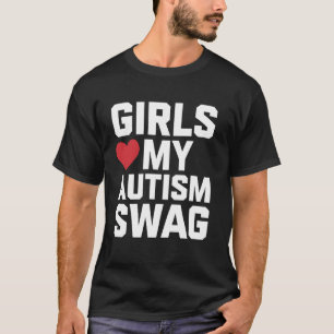 Autismus Swag Mädchen lieben meinen Autismusanerke T-Shirt